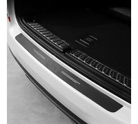 LFUPING 1 Stück Auto Stoßstangenschutz Aufkleber für Porsche Macan Electric 2025,Kohlefaser Stoßstangenschutz Heck Rear Bumper Aufkleber Auto Zubehör