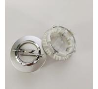 LFWCZS Auto Nabendeckel für Opel Corsa D 3-Door,54mm Felgendeckel Felgenkappen 4 Stück Logo Radnabenabdeckung Wheel Caps Nabenkappen Zentralabdeckung Reifen & Felgen Zubehör,Silver