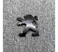 LFXLDS Für Peugeot 308 2007 2008 2009 2010 Schwarz Heck Emblem Ersatz,3D Löwe Buchstaben Zahlen Logo Schriftzug Aufkleber Zeichen Kofferraum Heckklappe ABS Auto Tuning Zubehör,Rear Lion
