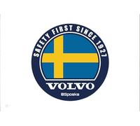 LFZNB Autoemblem für Volvo S40 S60 S70-Emblem-Aufkleberabdeckung Logo-Aufkleber für vordere und hintere Heckklappe Modifiziertes Styling-Zubehör für das Auto,Blue