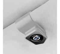 LFZNB Brillenhalter für das Auto, aufsteckbarer Sonnenbrillenhalter für Fahrzeug-Sonnenblenden, Für Volvo V40.,White