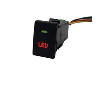 LHVHPKUKAN 1 STÜCK Passend for Isuzu D-MAX Auto LED DRL Licht Auto Nebelscheinwerfer Elektrischer Spiegel Beheizter Druckknopfschalter Umgerüsteter Schalter Mit Kabel(LED)