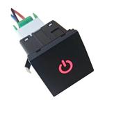 LHVHPKUKAN Auto LED Nebelscheinwerfer Radar EIN-/Ausschalter Kamera Recorder Monitor Schalter Taste Passend for VW Golf 6 Jetta 5 MK5 Caddy EOS Scirocco(Power On Off)