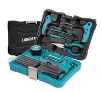 Libraton Reifenreparaturset, 78Tlg Reifenreparaturset Auto, Heavy-duty Professionelle Autoreifen Reparaturset zur Reparatur von Pannen und Steckern, für Auto, Motorrad, ATV, SUV, LKW, Traktor Anhänger