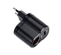 LICHENGTAI AC-DC Auto Netzteil Adapter, 12V Universal AC-DC Auto Netzteil Adapter Steckdose Umwandler Spannungswandler Inverter Power Adapter 6W AC auf DC Netzteil Stromwandler für Auto Van Truck