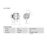 Lichtmaschine, Generator BOSCH 0 986 047 280