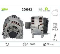 Drehstromlichtmaschine VALEO 200012