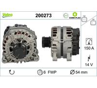 Valeo Lichtmaschine CORE-FLEX 200273 14V für Opel Crossland P17