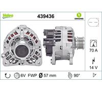 Lichtmaschine Generator Lima VALEO ORIGINS - NEW O.E. TECHNOLOGIE 439436 70A 14V