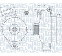 Drehstromgenerator MAGNETI MARELLI 063731925010