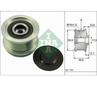 INA Generatorfreilauf Riemenscheibe Lichtmaschine 06B903016AB 3701010A05 06B903119B Kompatibel mit VW GOLF VI 5K1 Golf V Schrägheck 1K1 TIGUAN 5N Passat Variant 3C5 Passat Variant 365 SHARAN 7N1, 7N2
