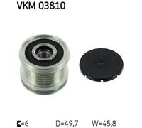 Lichtmaschinenriemenscheibe Kupplung VKM 03810 SKF für MERCEDES-BENZ JEEP