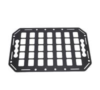 LiebeWH LKW-Ladeflächen-Seiten-Molle-Panel, Aluminium, Leichtes Design, 38,1 X 23,9 X 0,2 cm, für PKW, LKW, SUV, Wohnmobile mit L-Schiene, Sichere Werkzeugaufbewahrung