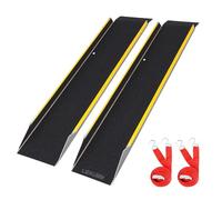 LIEKUMM 2 Stück Auffahrrampe, 600 kg Tragkraft 120 x 28 cm Verbreitert Aluminium Motorrad Rampe, Auffahrrampe für Anhänger Motorrad ATV Quad PKW Fahrrad Auto Laderampe