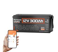 2Pack 12V 310Ah Lithium Batterie LiFePO4 Akku 7936WH mit 200A BMS RV Solaranlage