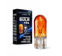 Light Galaxy ... Ihr Lichtlieferant 10x T10 WY5W 12V 5W Blinkerbirnen Orange W2.1x9.5d Blinker Lampe Seitenblinker Amber Glas Autolampen