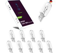 LIGHTWORLD24 10 x W5W T10 12V 5W Standlicht Lampe Sockel 2.1x9.5d