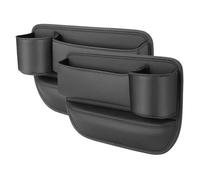 LIMIMIKAIXIN Autositz Lückenfüller Organizer für BMW 3er G20 G21 M3 318i 318d 320i 320d 330d, PU Leder Autositze Aufbewahrungsbox Sitz Konsole Seitentaschen Aufbewahrung Zubehör,C/Black