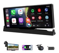 Limitierte Auflage Carplay Android Auto Display Buddy Display mit Stehende Bildschirmhalterung 10,26 Zoll Car Play Auto Bildschirm mit Rückfahrkamera GPS Navigation Bluetooth