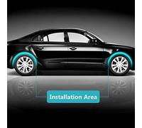 lioidres 2 PCS Auto Radlauf Schutz, für KIA EV3 (2024-2025) (unterer Ladeboden) Auto Auto Reifen Augenbrauen Trim Strip Protektor und Dekoration,B Carbon Fibre Color