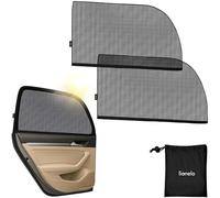 LIONELO SUNBLOCKER Universal Auto Sonnenblende für Fenster Kinder 2 Stück UVA und UVB Schutz vor Sonne und Hitze im Auto Einfache Montage Moskitonetz