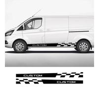 LIOUFTT 2 Teile/los Autoaufkleber Lange Streifen Styling Vinyl Aufkleber, passend für Ford Transit Tourneo Custom Sport MK7 MK8 MK9 Zubehör