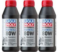Liqui Moly 1617 Racing 80W Motorrad Getriebeöl 3x 500ml