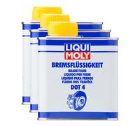 LIQUI MOLY Bremsflüssigkeit DOT4 3x 500 ml für Beta BMW CPI Daelim Derbi Honda