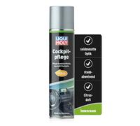 LIQUI MOLY Cockpitspray Cockpitpflege Citrus, Art.-Nr. 1599 I 300 ml Auto Innenraum-Pflege & Reinigung für Kunststoffteile I Regenerierend, auffrischend & antistatisch I Seidenmatte Dashboard Pflege