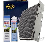 LIQUI MOLY DESINFEKTION+POLLENFILTER für AUDI A3 8P Q3 SKODA OCTAVIA 1Z YETI 5L
