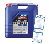LIQUI MOLY Top Tec 4600 5W-30 Motor-Öl, Motorenöl 20 Liter 3757
