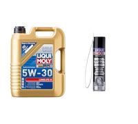 LIQUI MOLY Longlife III 5W-30 | 5 L | Synthesetechnologie Motoröl | Art.-Nr.: 20647 & Pro-Line Drosselklappenreiniger | 400 ml | Werkstattprodukt | Art.-Nr.: 5111