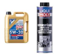LIQUI MOLY Longlife III 5W-30 | 5 L | Synthesetechnologie Motoröl | Art.-Nr.: 20647 & Pro-Line Motorspülung | 500 ml | Öladditiv | Art.-Nr.: 2427