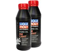 LIQUI MOLY Motorbike Gabelöl 5W light 2 Stück á 500 ml