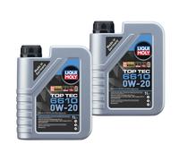LIQUI MOLY TOP TEC 0W-20 2L für ACEA C5 API SP Ford Jaguar/Land Rover Opel