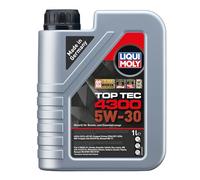 LIQUI MOLY Top Tec 4300 5W-30 | 1 L | Synthesetechnologie Motoröl | Art.-Nr.: 3740