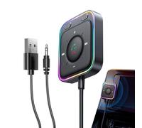 Liqzirtu Auto Aux Adapter | Plug & Play Empfänger | Kabelloser Radioadapter Mit Übertragungskabel - Für LKW PKW Alltagsfahrten Roadtrip Fahrzeug-Soundsystem