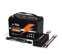 LiTime 12V 100Ah LiFePO4 Akku Lithium Batterie 100A BMS für Wohnmobil Boot Solar