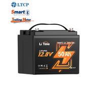 LiTime LiFePO4 12V 24V 36V 48V 50Ah 100Ah Lithium Batterie für Wohnmobil Boot
