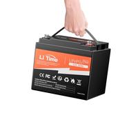 LiTime LiFePO4 12V 50Ah Lithium Batterie mit Max. 15000 Zyklen und 10 Jahre Lebensdauer, Eingebautes 50A BMS, 12V 50Ah Lithium Akku Ideal für Wohnmobil, Solaranlage, Perfekter Ersatz für AGM Batterie
