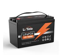 LiTime Lithium Batterie 12V 100Ah 200Ah 300Ah LiFePO4 für Solar Wohnmobil Boot