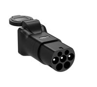 Litime Typ2 auf Schuko Adapter, Europäischer Stecker für 220V 16A EV-Ladegerät, Ideal für Camping, Wohnmobil, Marktstände & Notstrom, Kompatibel mit öffentlichen AC-Ladesäulen