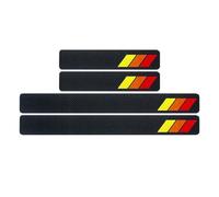 liuguoqiang Auto Einstiegsleisten Schutz für Škoda Kamiq (NW4 2019-2025 2026), Kratzfeste Türschweller Abdeckung, Robuste Trittbretter Schutzfolie Fahrzeug Innenraum Zubehör,Red