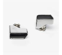 LIULAOGEN Auto Heck Auspuffrohr für BMW F10 535i 5 Series, Edelstahl-Auto Auspuffrohr Edelstahl Schalldämpfer Spitzen Auspuffblende Auto Endrohre Auspuffblende Modifikations zubehör,B/Silver