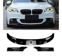 LiuROSE Auto Frontspoiler für BMW 5 Series F10 F11 M Sport 2011-2017,Auto Frontstoßflosse Spoiler Canards Lippe Vorne Unten Stoßstangen Protector,B-Glossy Black