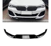 LiuROSE Auto Frontspoiler für BMW 5er G30 M Sport 525i 530i 2021 2022 2023,Auto Frontstoßflosse Spoiler Canards Lippe Vorne Unten Stoßstangen Protector,A-Glossy Black