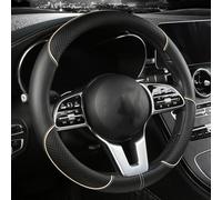 LiuROSE Auto Lenkradbezug,für Mercedes Benz GLC SUV X254 X253 GLC 53 43/GLC Coupé C253 C254,Anti Rutsch Atmungsaktiv Mikrofaser Leder Auto Lenkrad Abdeckung Ersatz Innenraum Zubehör,D-Brown-Type O