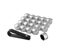 LiYaBaiHuo 20 StüCk Radmutterkappen FüR Cupra Formentor 2021-2026, Schraubenkappen Radmuttern Schutzabdeckungen Reifenmuttern Auto Zubehör,C/21mm-D/Silver
