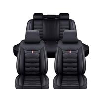 LiYaBaiHuo Auto Sitzbezug für Opel Mokka B/GS Line+/ Ultimate 2021 2022 2023 2024, Leder Full Sitzschoner SitzbezügeSet Wasserdicht Innenraum Zubehör,A/Black