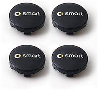 LJJWIW 4 Stück Auto Nabenkappen für Smart 450 451 453 Fortwo Forfour 60mm,Radnaben Ersatzrad Abdeckungen Felgendeckel Radnabenabdeckung Radmutterkappen Wasserdicht Felgen Zubehör,B